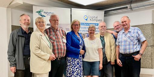 Das Team des Digital-Kompass Standorts in Dithmarschen. 