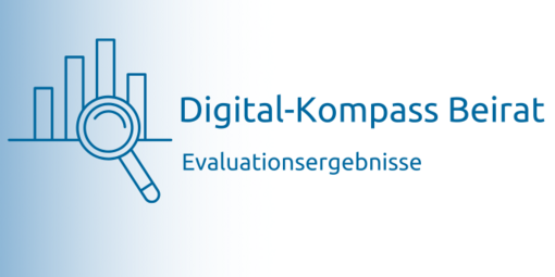 Symbolbild eines Diagramms zusammen mit den Worten Digital-Kompass Beirat