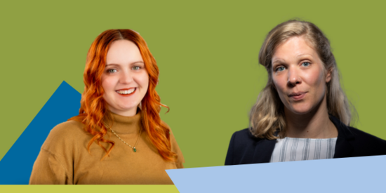 Portraifotoas von zwei Fraunen um die Dreißig