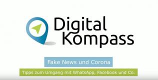 Bildschirmaufnahme der Aufzeichnung des Vortrags über Corona und Fake News