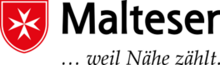 Logo der Malteser Deutschland mit dem Schriftzug "... weil Nähe zählt"