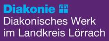 Logo Diakonisches Werk im Landkreis Lörrach auf lila Hintergrund