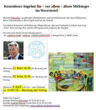 Abbildung des Flyers über das digitale Angebot der Stadtmission