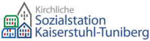 Logo Kirchliche Sozialstation Kaiserstuhl-Tuniberg e. V.: Stilisierte Häuser und Kirche