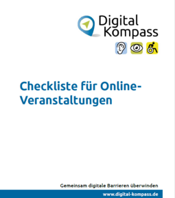 Titelbild der Checkliste für Online-Veranstaltungen